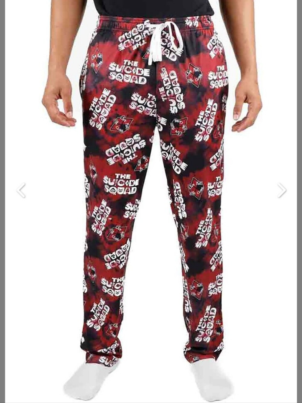 Adult DC Comics Suicide Squad Logo Sleep Pants Size XL NWT
